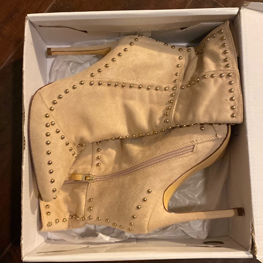 Olivia J Faux Suede Booties